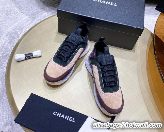 Low Cost Chanel Suede Sneakers G38501 Beige