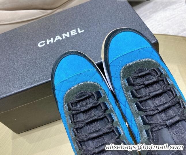 Best Grade Chanel Suede Sneakers G38501 Blue