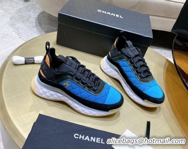 Best Grade Chanel Suede Sneakers G38501 Blue