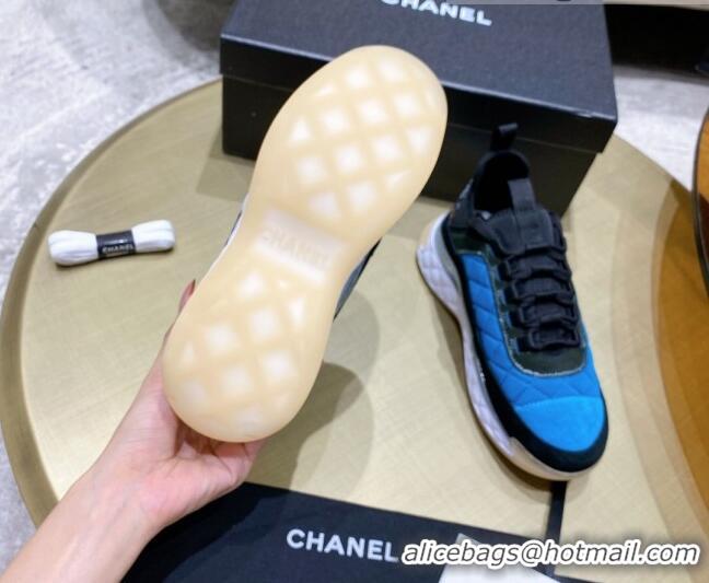 Best Grade Chanel Suede Sneakers G38501 Blue