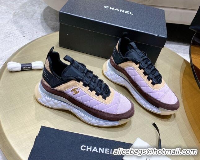 Best Price Chanel Suede Sneakers G38501 Pink