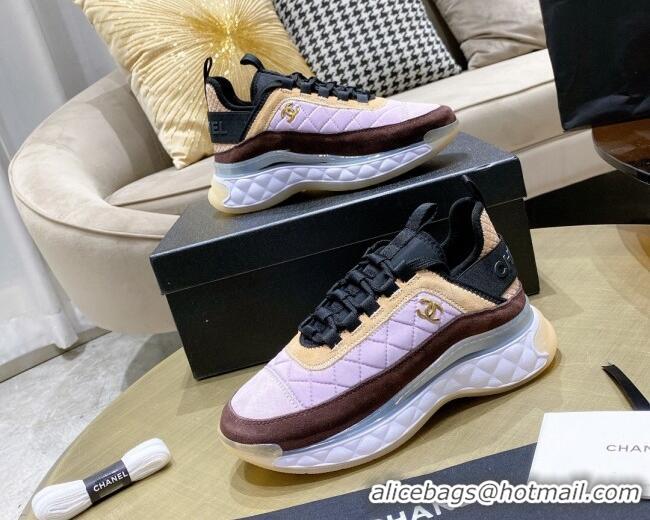 Best Price Chanel Suede Sneakers G38501 Pink