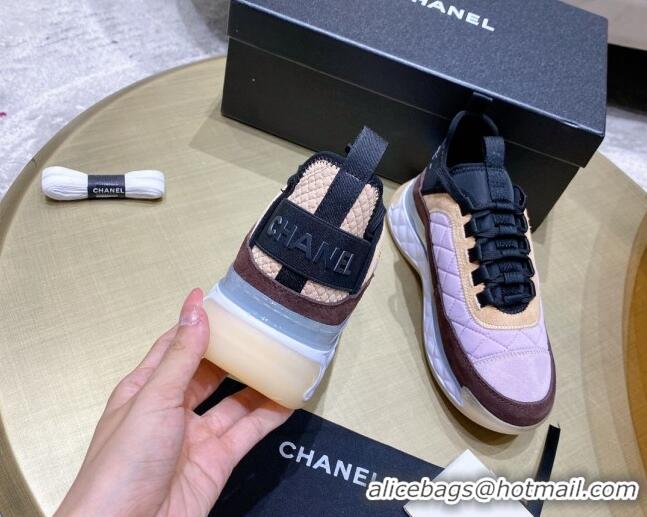 Best Price Chanel Suede Sneakers G38501 Pink