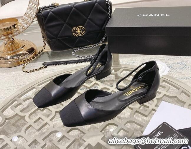 Unique Style Chanel Lambskin Open Shoe/Ballerinas G38256 Black