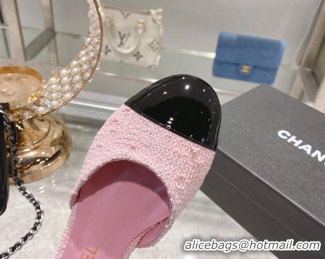 Low Cost Chanel Lambskin CC Buckle Ballerinas G38441 Pink