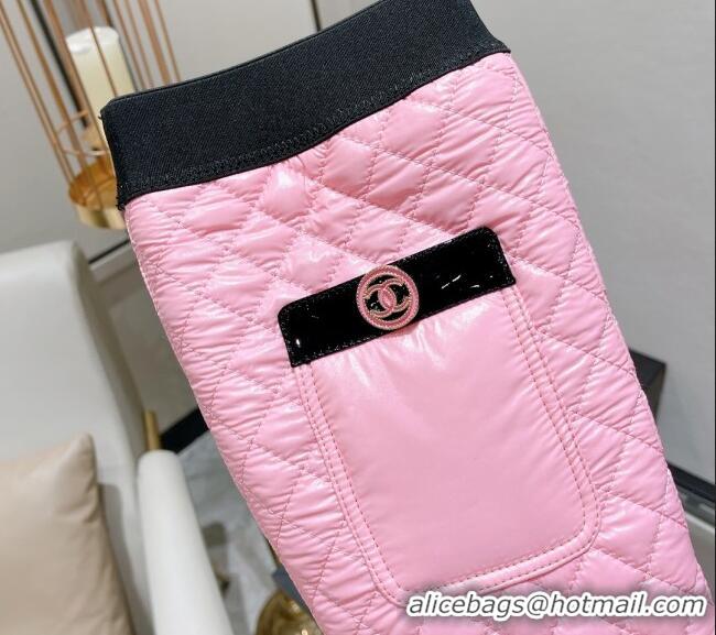 Perfect Chanel Mixed Fibers High Boots G38428 Pink