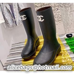 Grade Design Chanel Rain High Boots G38355 Black