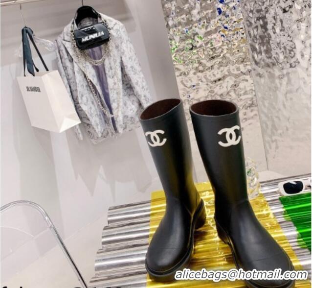 Grade Design Chanel Rain High Boots G38355 Black