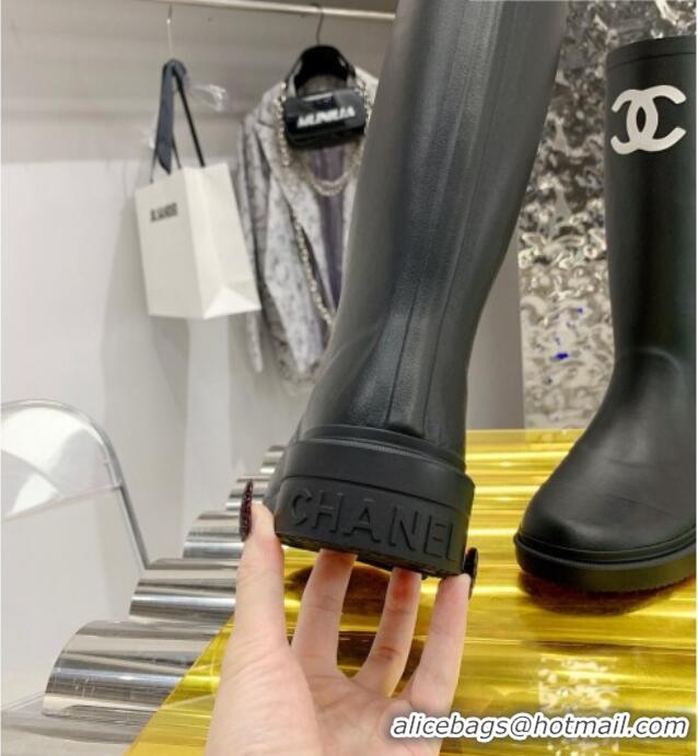 Grade Design Chanel Rain High Boots G38355 Black