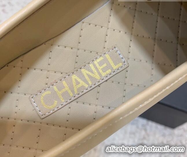 Good Product Chanel Calfskin Chain CC Loafers 111201 Beige