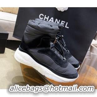 Unique Grade Chanel Down Ankle Boots 116112 Black