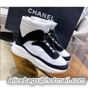 Affordable Price Chanel Down Ankle Boots 116112 White