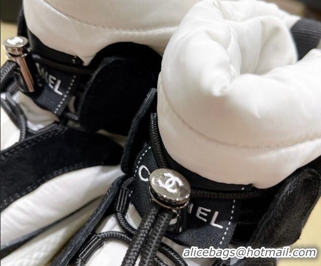 Affordable Price Chanel Down Ankle Boots 116112 White