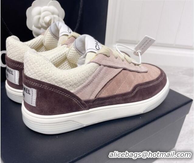 Best Price Chanel Suede Sneakers 111701 Light Brown