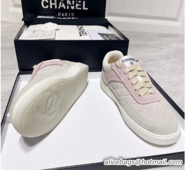 Grade Quality Chanel Suede Sneakers 111701 Gray