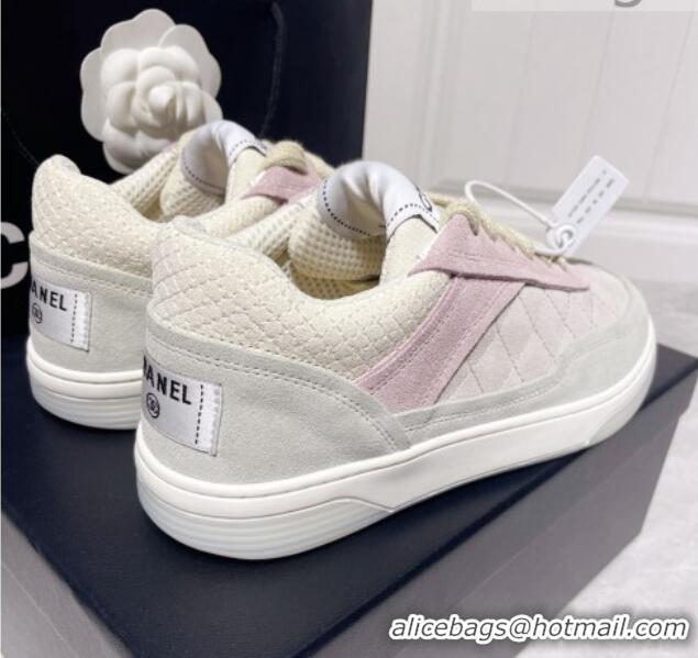 Grade Quality Chanel Suede Sneakers 111701 Gray