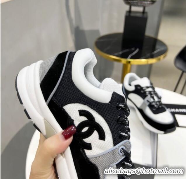 Unique Discount Chanel Suede & Mesh Sneakers G38299 White/Black