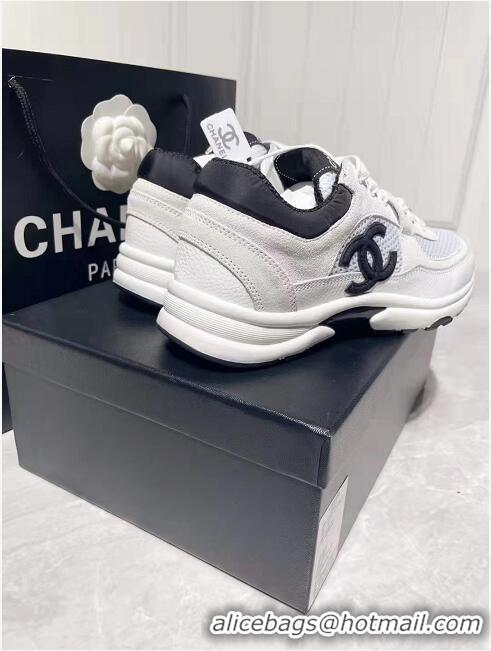 Fashionable Chanel Top Quality Sneakers G38299 White/Black