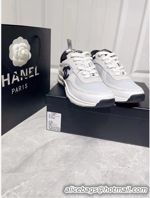 Fashionable Chanel Top Quality Sneakers G38299 White/Black