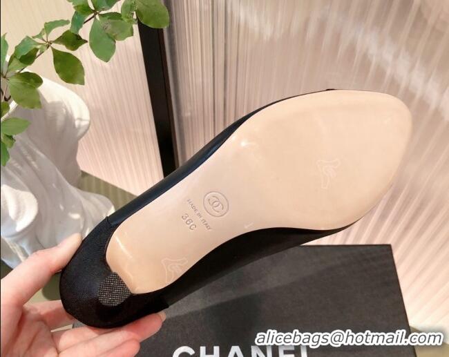 Best Price Chanel Lambskin & Grosgrain Pumps 112239 Black