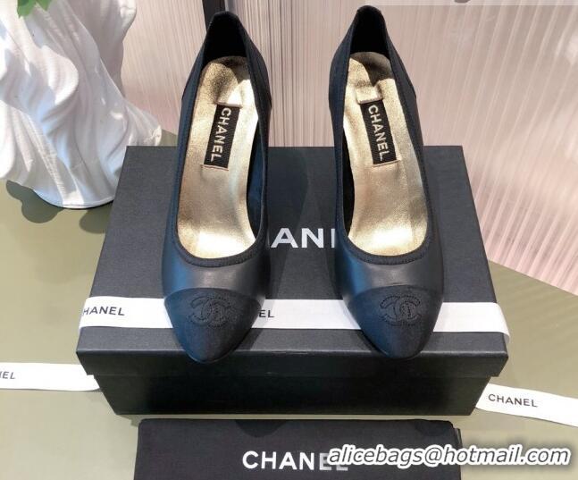 Best Price Chanel Lambskin & Grosgrain Pumps 112239 Black