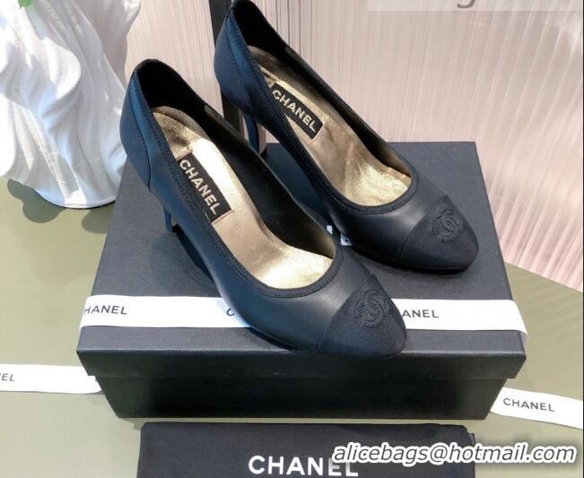 Best Price Chanel Lambskin & Grosgrain Pumps 112239 Black