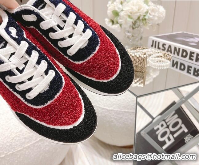 Best Price Chanel Shearling Sneakers 112269 Red