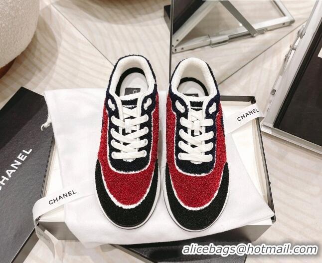 Best Price Chanel Shearling Sneakers 112269 Red