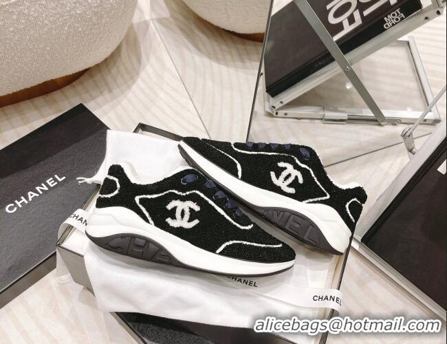 Grade Quality Chanel Shearling Sneakers 112269 Black