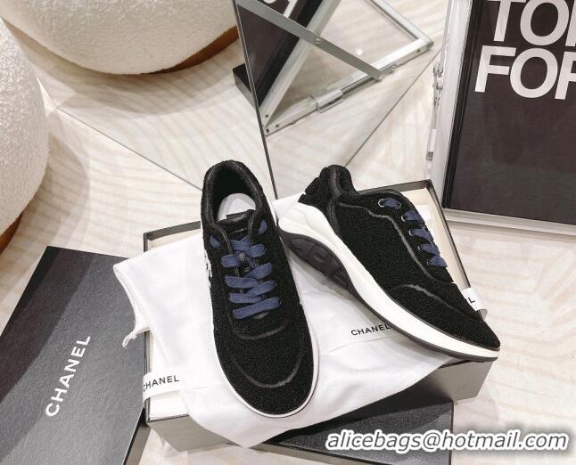 Purchase Chanel Shearling Sneakers 112269 Black