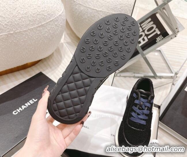 Purchase Chanel Shearling Sneakers 112269 Black