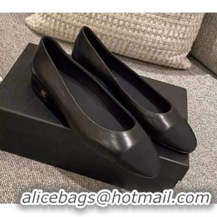 Good Taste Chanel Leather Classic Ballerinas 112276 Black