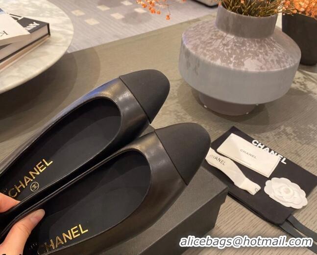 Good Taste Chanel Leather Classic Ballerinas 112276 Black