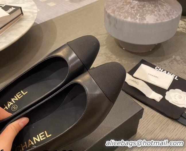 Luxury Cheap Chanel Leather Classic Pumps 112278 Black