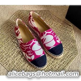 Low Price Chanel Print Espadrilles Red 112301