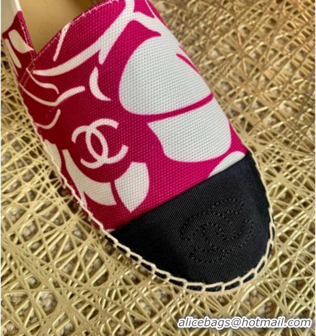 Low Price Chanel Print Espadrilles Red 112301