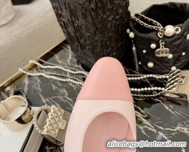 Fashion Chanel Calfskin Slingbacks Pumps 6.5cm G31318 Light Pink