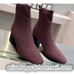 AAAAA Hermes Volver 60 Ankle Boot with 6cm Heel 021051 Burgundy