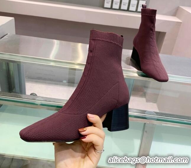 AAAAA Hermes Volver 60 Ankle Boot with 6cm Heel 021051 Burgundy