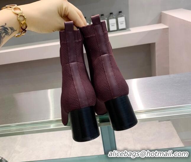 AAAAA Hermes Volver 60 Ankle Boot with 6cm Heel 021051 Burgundy