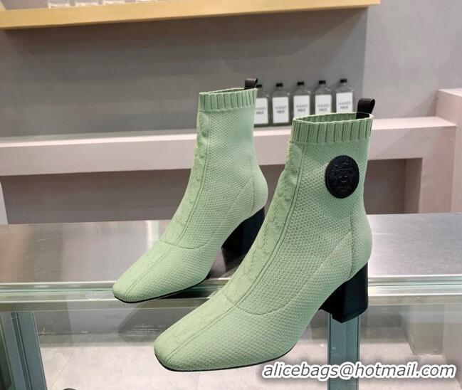 Sumptuous Hermes Volver 60 Ankle Boot with 6cm Heel 021051 Green