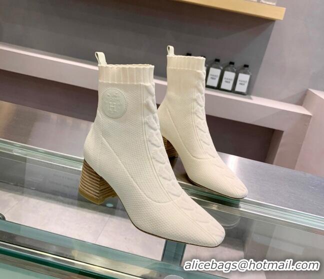 Top Quality Hermes Volver 60 Ankle Boot with 6cm Heel 021051 Beige