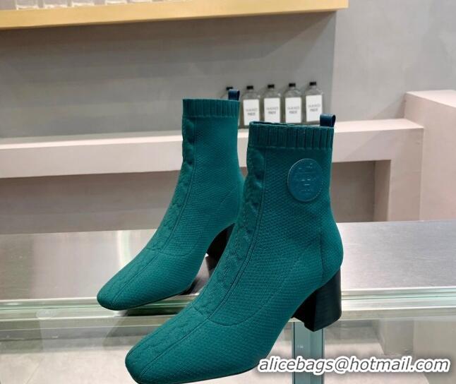 Sophisticated Hermes Volver 60 Ankle Boot with 6cm Heel 021051 Dark Green