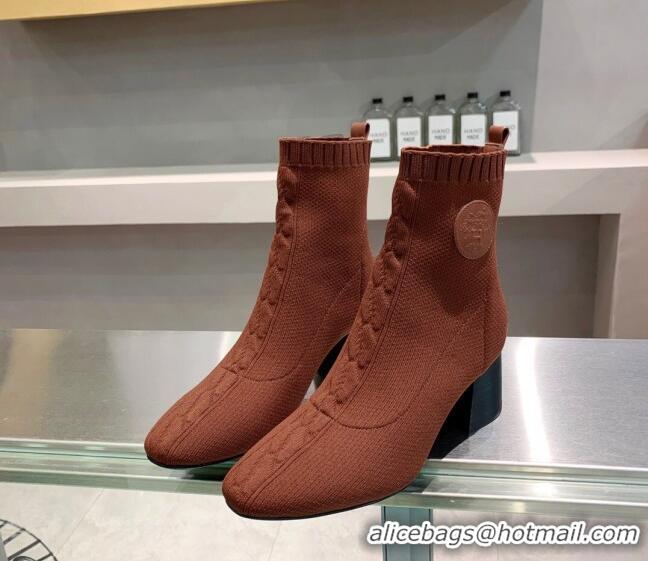 Purchase Hermes Volver 60 Ankle Boot with 6cm Heel 021051 Rust