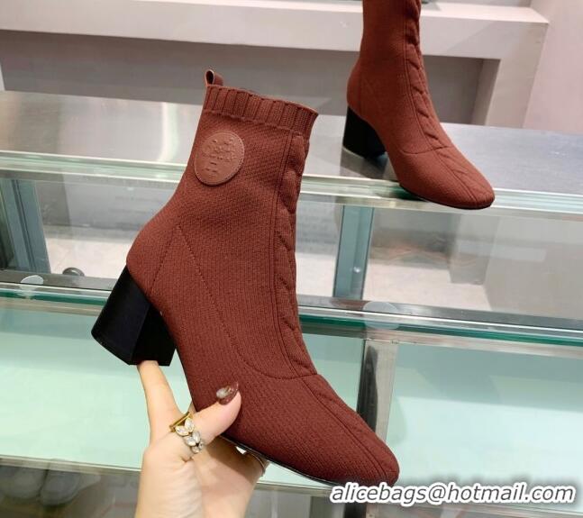 Purchase Hermes Volver 60 Ankle Boot with 6cm Heel 021051 Rust