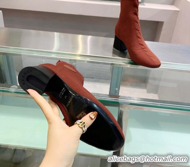 Purchase Hermes Volver 60 Ankle Boot with 6cm Heel 021051 Rust