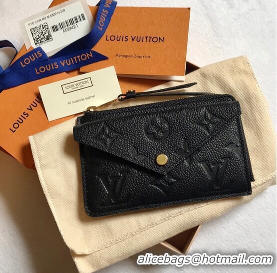 High Quality Louis Vuitton Monogram Empreinte Card Holder Recto Verso M69421 Noir