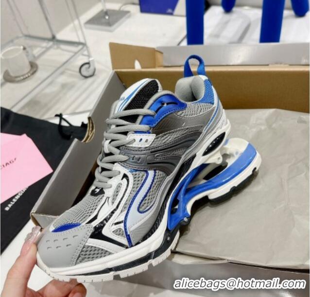 Super Quality Balenciaga X-Pander Trainers 6.0 Sneakers in Mesh and Nylon 111244 Blue