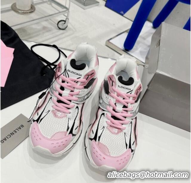 Low Cost Balenciaga X-Pander Trainers 6.0 Sneakers in Mesh and Nylon 111244 Pink