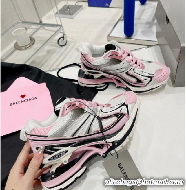 Low Cost Balenciaga X-Pander Trainers 6.0 Sneakers in Mesh and Nylon 111244 Pink